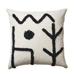 BLACK AND WHITE SPOT CUSHION COVER 